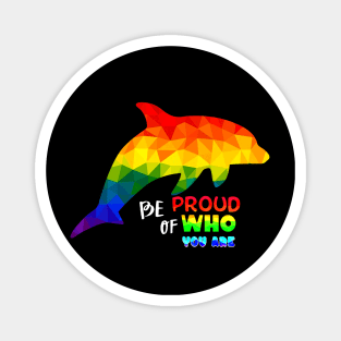 Rainbow Dolphins Magnet